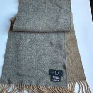 Orvieto nice reversibile scarf gray & beige 100% camel hair made in Germany 🇩🇪